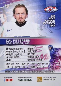 2023 BY Cards IIHF World Championship #79 Cal Petersen Back