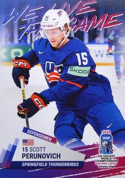 2023 BY Cards IIHF World Championship #84 Scott Perunovich Front