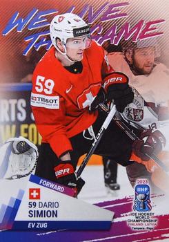 2023 BY Cards IIHF World Championship #120 Dario Simion Front