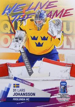 2023 BY Cards IIHF World Championship #130 Lars Johansson Front