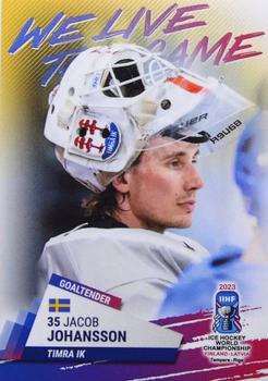 2023 BY Cards IIHF World Championship #131 Jacob Johansson Front