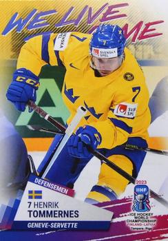 2023 BY Cards IIHF World Championship #133 Henrik Tommernes Front