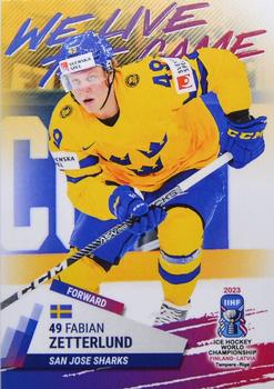 2023 BY Cards IIHF World Championship #149 Fabian Zetterlund Front