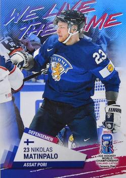2023 BY Cards IIHF World Championship #162 Nikolas Matinpalo Front