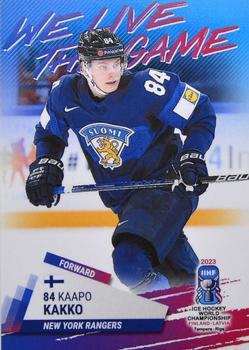 2023 BY Cards IIHF World Championship #177 Kaapo Kakko Front