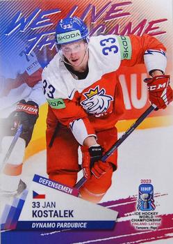 2023 BY Cards IIHF World Championship #187 Jan Kostalek Front