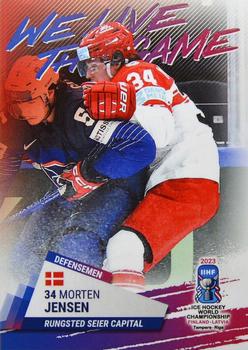 2023 BY Cards IIHF World Championship #238 Morten Jensen Front