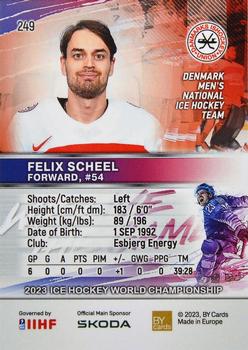 2023 BY Cards IIHF World Championship #249 Felix Maegaard Scheel Back
