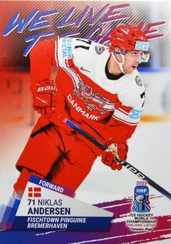 2023 BY Cards IIHF World Championship #252 Niklas Andersen Front
