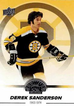 2023-24 Upper Deck Boston Bruins 100th Anniversary Box Set #1 Derek Sanderson Front
