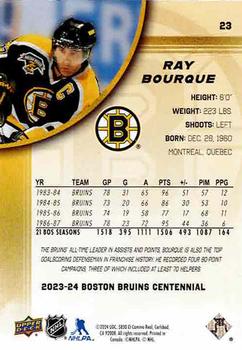 2023-24 Upper Deck Boston Bruins 100th Anniversary Box Set #23 Ray Bourque Back