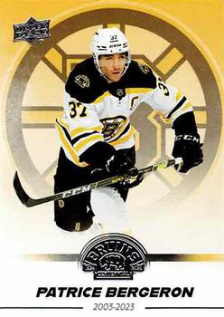 2023-24 Upper Deck Boston Bruins 100th Anniversary Box Set #89 Patrice Bergeron Front