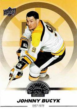 2023-24 Upper Deck Boston Bruins 100th Anniversary Box Set #91 Johnny Bucyk Front