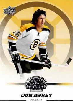 2023-24 Upper Deck Boston Bruins 100th Anniversary Box Set #92 Don Awrey Front