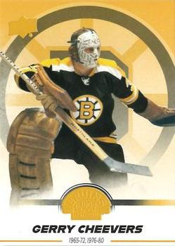 2023-24 Upper Deck Boston Bruins 100th Anniversary Box Set - Yellow #33 Gerry Cheevers Front