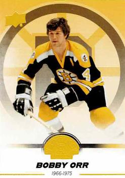 2023-24 Upper Deck Boston Bruins 100th Anniversary Box Set - Yellow #62 Bobby Orr Front