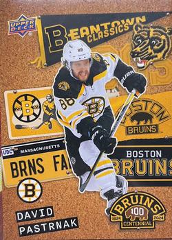 2023-24 Upper Deck Boston Bruins 100th Anniversary Box Set - Beantown Classics #BC-10 David Pastrnak Front