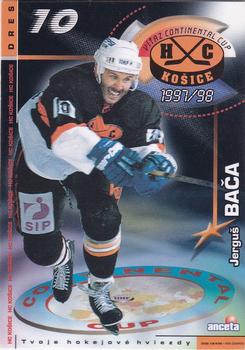 1997-98 HC Kosice IIHF Continental Cup Champions #NNO Jerguš Bača Front