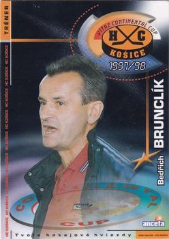 1997-98 HC Kosice IIHF Continental Cup Champions #NNO Bedřich Brunclík Front