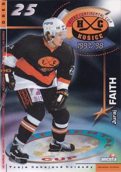 1997-98 HC Kosice IIHF Continental Cup Champions #NNO Juraj Faith Front