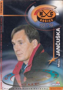 1997-98 HC Kosice IIHF Continental Cup Champions #NNO Milan Jančuška Front