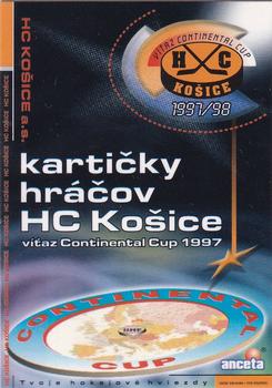 1997-98 HC Kosice IIHF Continental Cup Champions #NNO Header Card Front