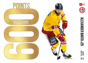 2022-23 Playercards Milestones (DEL) #DEL-MI50 Alexander Barta Front