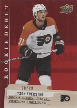 2023-24 Upper Deck Rookie Debut - Red #7 Tyson Foerster Front