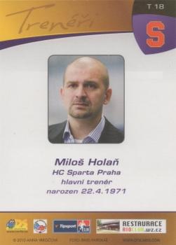 2020-21 OFS Classic Série I - OFS 10-11 Buyback Trenéři (Coaches) #18 Milos Holan Back
