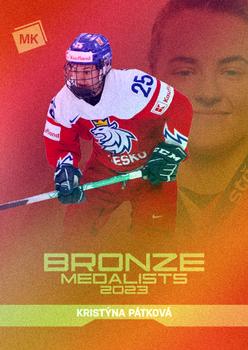 2022-23 Moje karticky Czech Ice Hockey Team - Bronze Medalists Women 2023 #BM-17 Kristyna Patkova Front