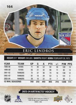 2023-24 Upper Deck Artifacts - Turquoise #164 Eric Lindros Back