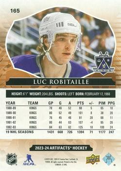 2023-24 Upper Deck Artifacts - Turquoise #165 Luc Robitaille Back