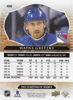 2023-24 Upper Deck Artifacts - Turquoise #166 Wayne Gretzky Back