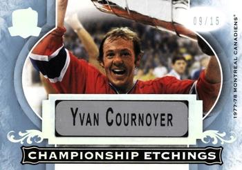 2021-22 Upper Deck The Cup - Championship Etchings #CE-YC Yvan Cournoyer Front