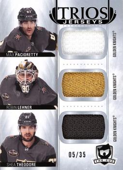 2021-22 Upper Deck The Cup - Cup Trios Jersey #C3-PLT Max Pacioretty / Robin Lehner / Shea Theodore Front