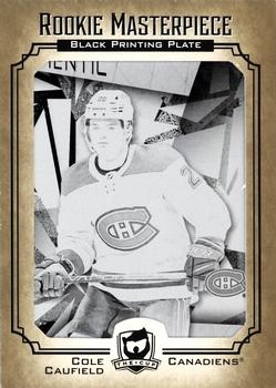2021-22 Upper Deck The Cup - Rookie Masterpiece Printing Plates - SP Game Used Black #150 Cole Caufield Front