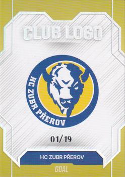 2023-24 Goal Cards Chance Liga 1 Serie - Club Logo Parallel #CL-08 HC ZUBR Přerov Front