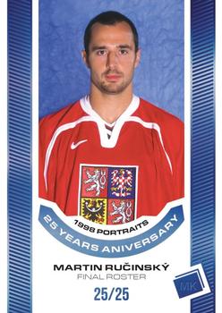 2022-23 Moje karticky Czech Ice Hockey Team - 1998 Portraits 25 Years Anniversary Blue #P-17 Martin Rucinsky Front