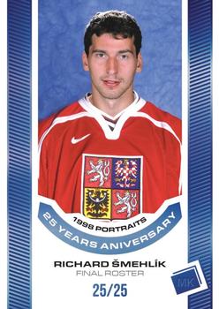 2022-23 Moje karticky Czech Ice Hockey Team - 1998 Portraits 25 Years Anniversary Blue #P-20 Richard Smehlik Front