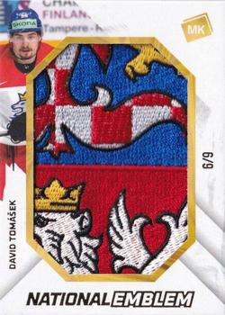 2022-23 Moje karticky Czech Ice Hockey Team - National Emblem #NE-16 David Tomasek Front