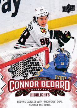 2023-24 Upper Deck Connor Bedard Collection #25 Bedard dazzles with 