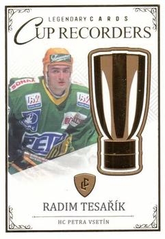 2023 Legendary Cards Rekordy České Extraligy Ledního Hokeje 1994-2021 - Cup Recorders Gold #CR-11 Radim Tesarik Front