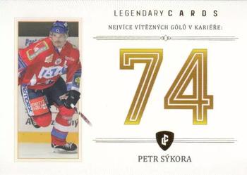 2023 Legendary Cards Rekordy České Extraligy Ledního Hokeje 1994-2021 - Základní Části Gold #ZC-WG2 Petr Sykora Front