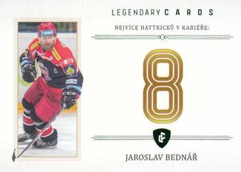 2023 Legendary Cards Rekordy České Extraligy Ledního Hokeje 1994-2021 - Základní Části Emerald #ZC-MH2 Jaroslav Bednar Front