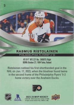 2023-24 Upper Deck MVP - Green Script #9 Rasmus Ristolainen Back