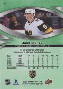 2023-24 Upper Deck MVP - Green Script #201 Jack Eichel Back