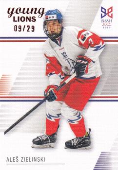 2023-24 Hlinka Gretzky Cup Young Lions - Canvas #9 Ales Zielinski Front