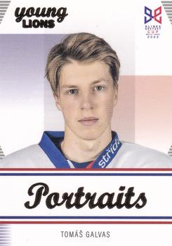 2023-24 Hlinka Gretzky Cup Young Lions - Portraits #P-3 Tomas Galvas Front