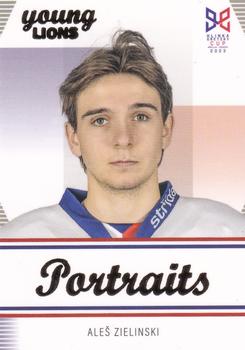 2023-24 Hlinka Gretzky Cup Young Lions - Portraits #P-9 Ales Zielinski Front