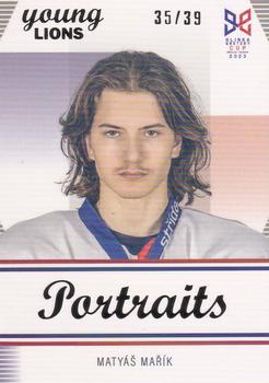 2023-24 Hlinka Gretzky Cup Young Lions - Portraits Rainbow #P-1 Matyas Marik Front